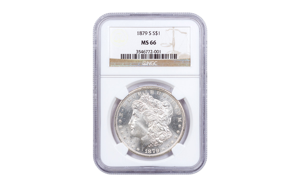 1879-S Morgan Silver Dollar PCGS/NGC MS63 | GovMint.com