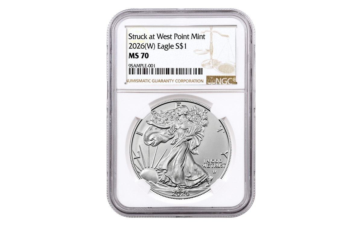 2025(W) $1 1-oz Silver American Eagle Struck at West Point NGC