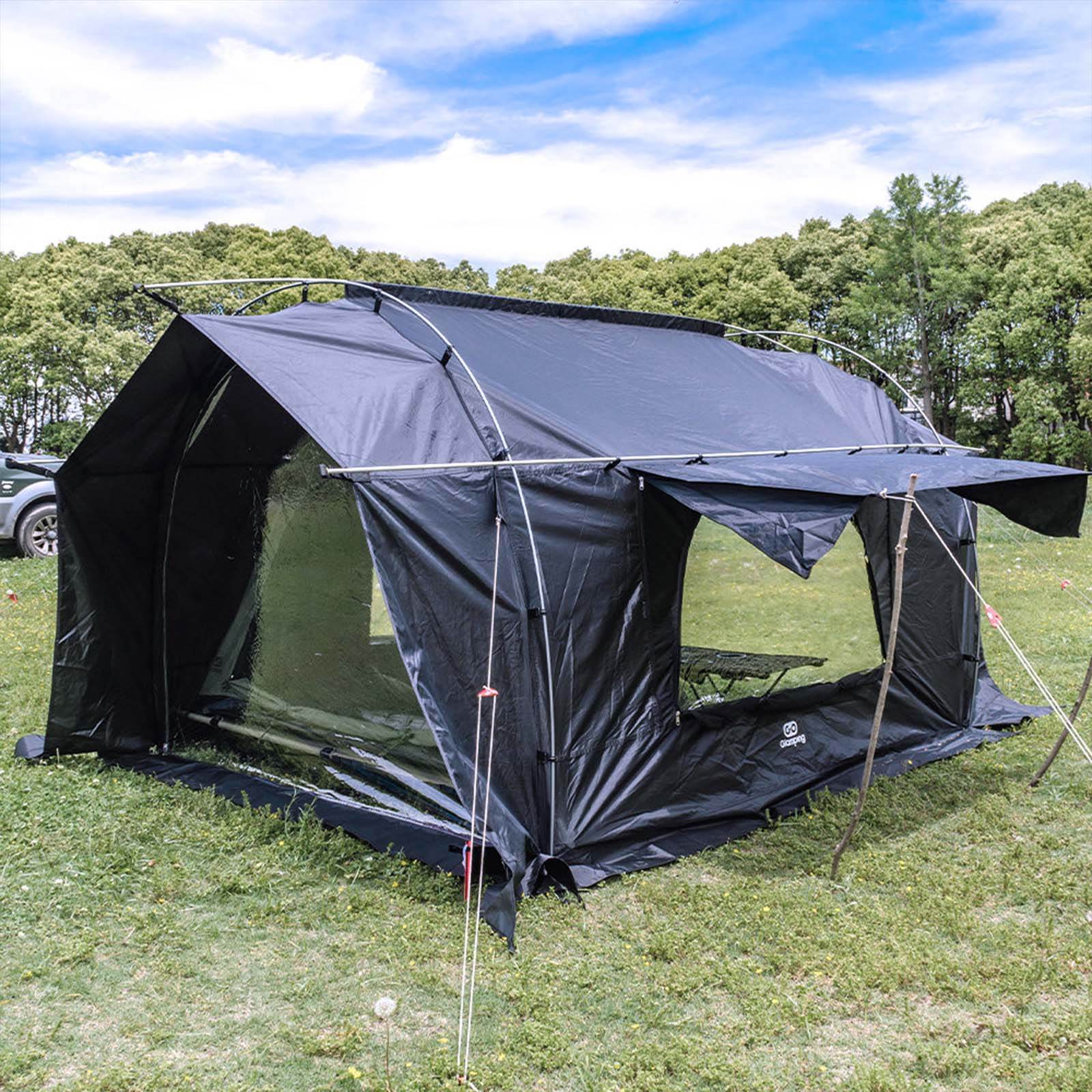 セット入り】カヌー 自立式 トンネルテント専用 TPUドア&TPUウィンドウ