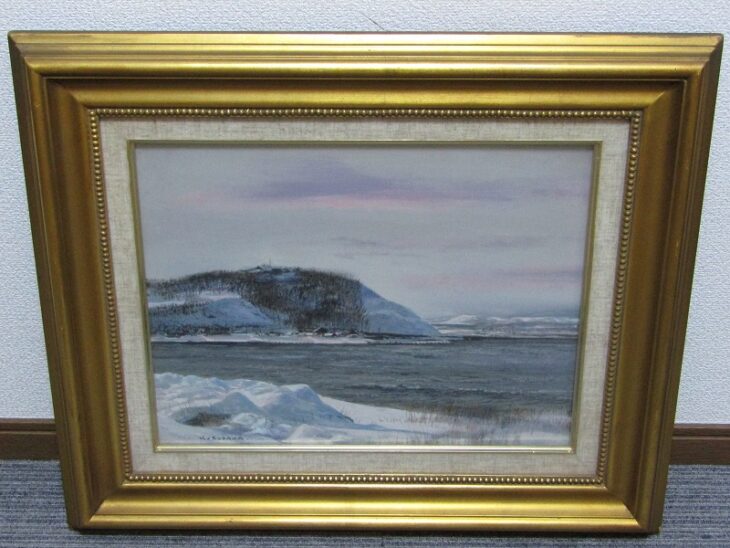 洋画家 黒澤信男 油彩 F6号 雪景 などの絵画、油絵 ｜骨董品買取・和