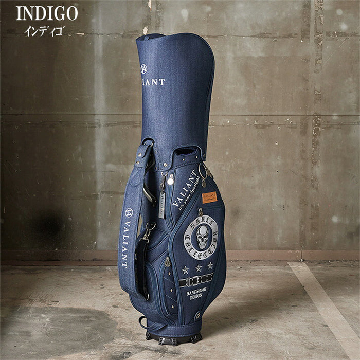 ヴァリアント VA-017 カート型 キャディバッグ スカル デニム VALIANT