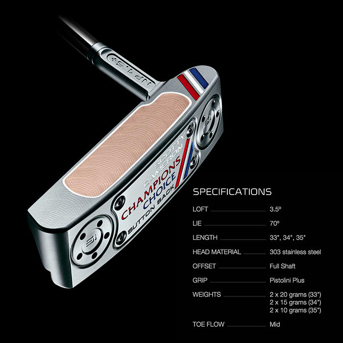 スコッティキャメロン チャンピオンズ チョイス ボタンバック ニュー