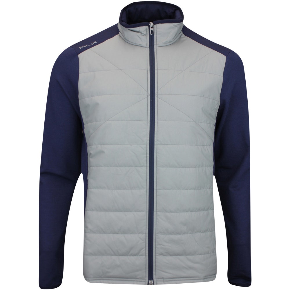 RLX Golf Jacket - Quilted Coolwool FZ - Peak Grey AW24