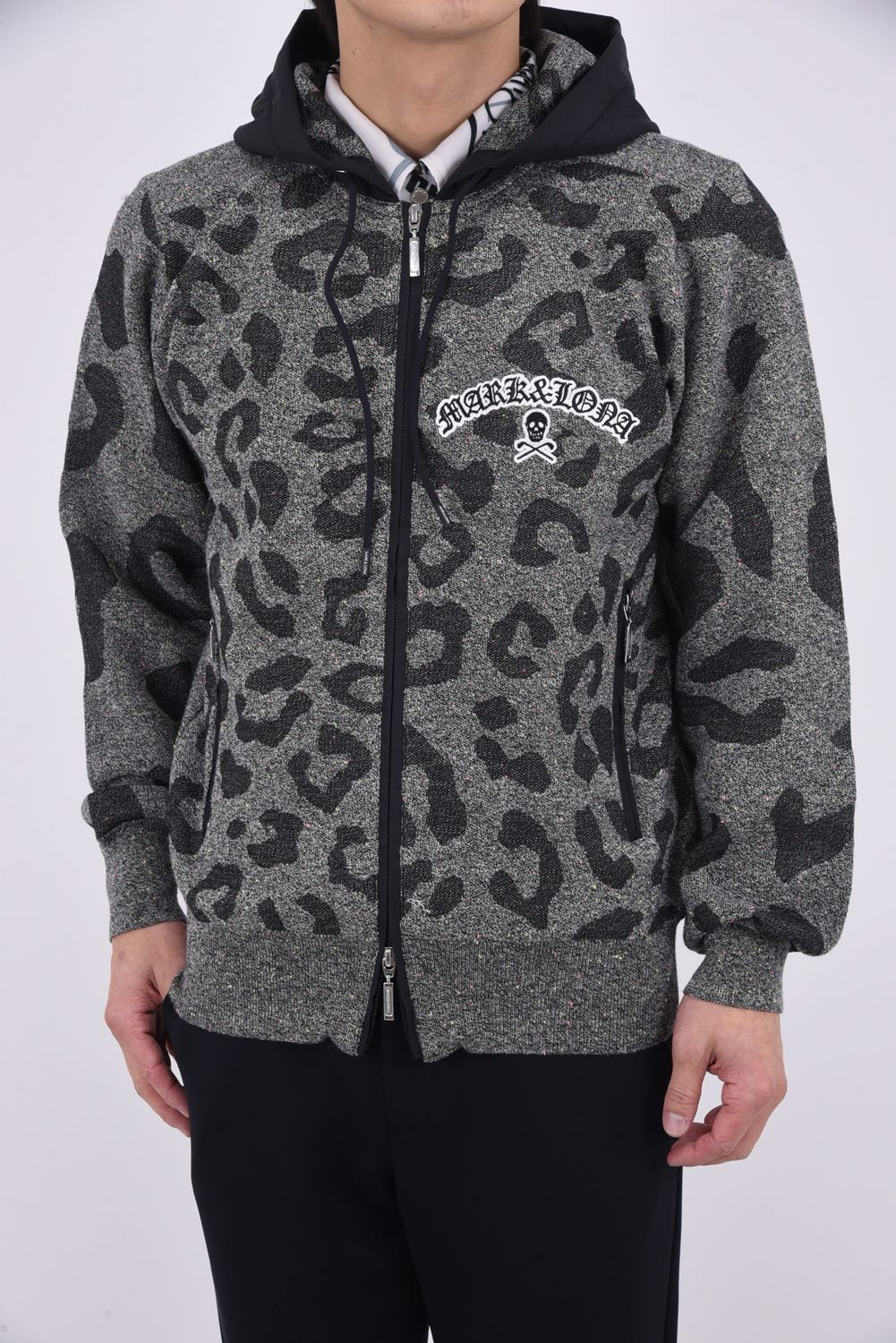 MARK&LONA - 【26SS】 PANTERA PRISM KNIT ZIP HOODIE / レオパード