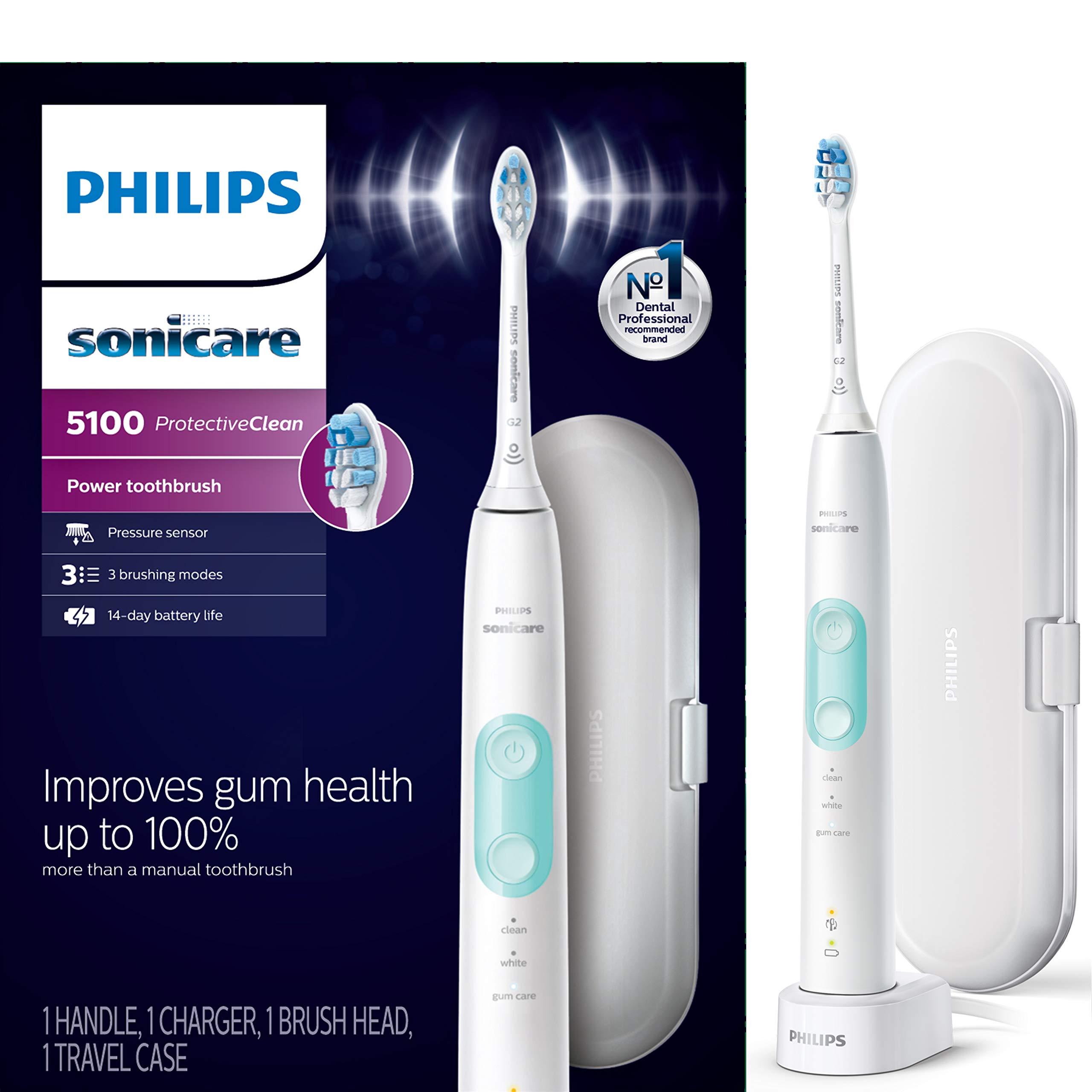 Philips Sonicare ProtectiveClean 5100 Electric Toothbrush HX6857
