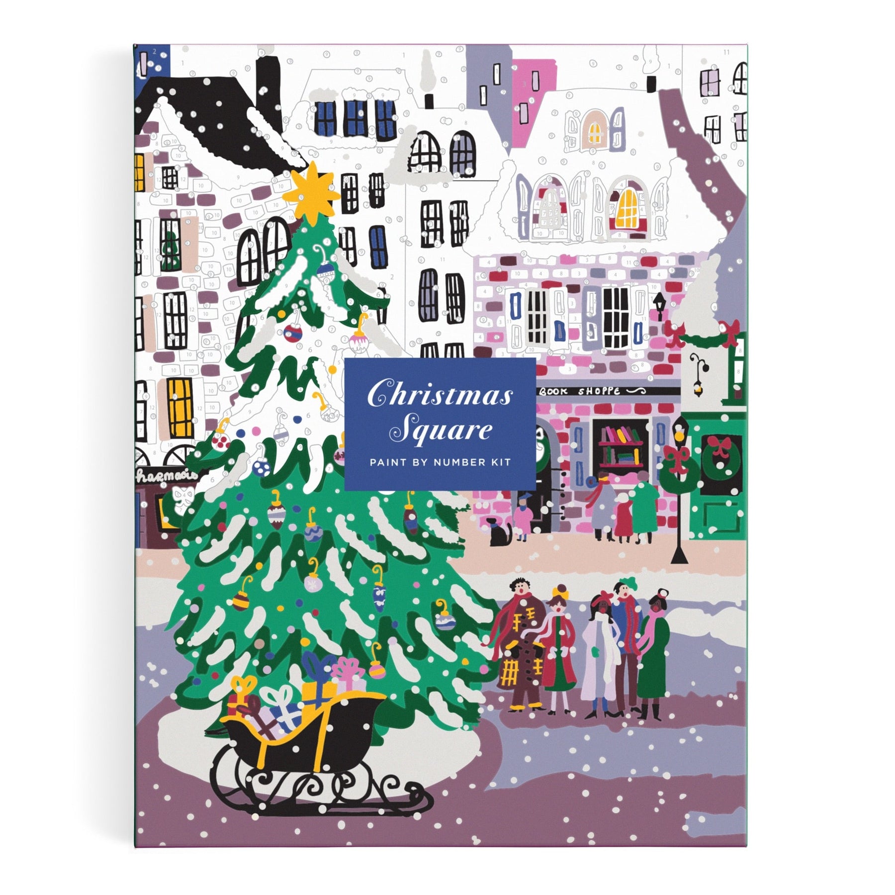 Joy Laforme Christmas Square 9 x 12 Paint by Number Kit – Galison