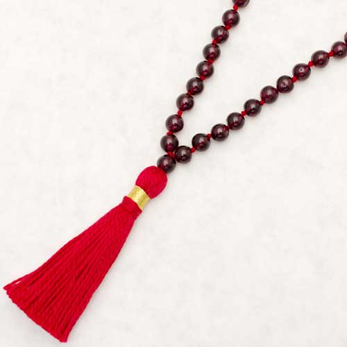 レッドオニキス（赤瑪瑙）数珠 | ガネーシャ神と開運グッズ