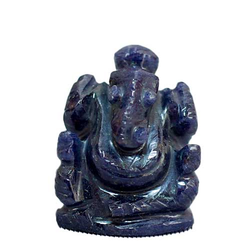 ブルージェイド（青翡翠）ガネーシャ神像 | ガネーシャ神と開運グッズ