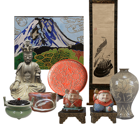 新宿区の骨董品・古美術品の出張買取なら、骨董買取専門の我楽洞へ