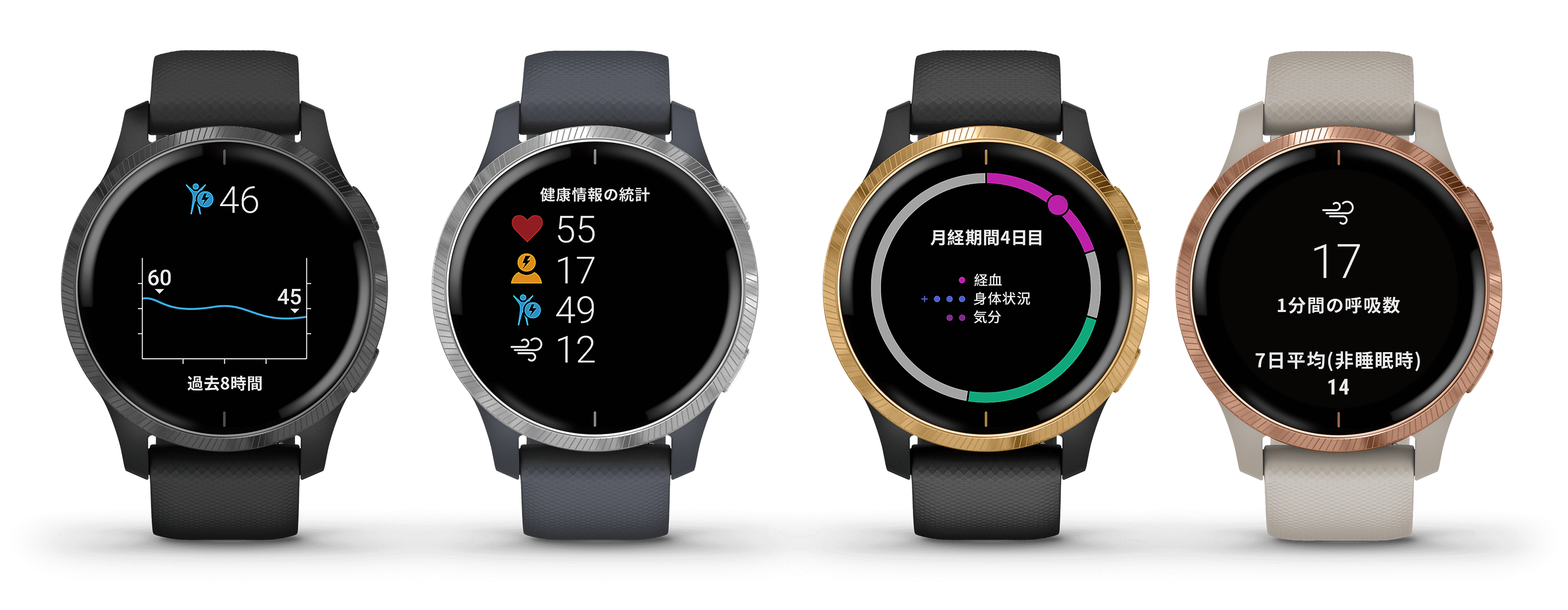 Venu Black / Slate | スマートウォッチ | Garmin 日本