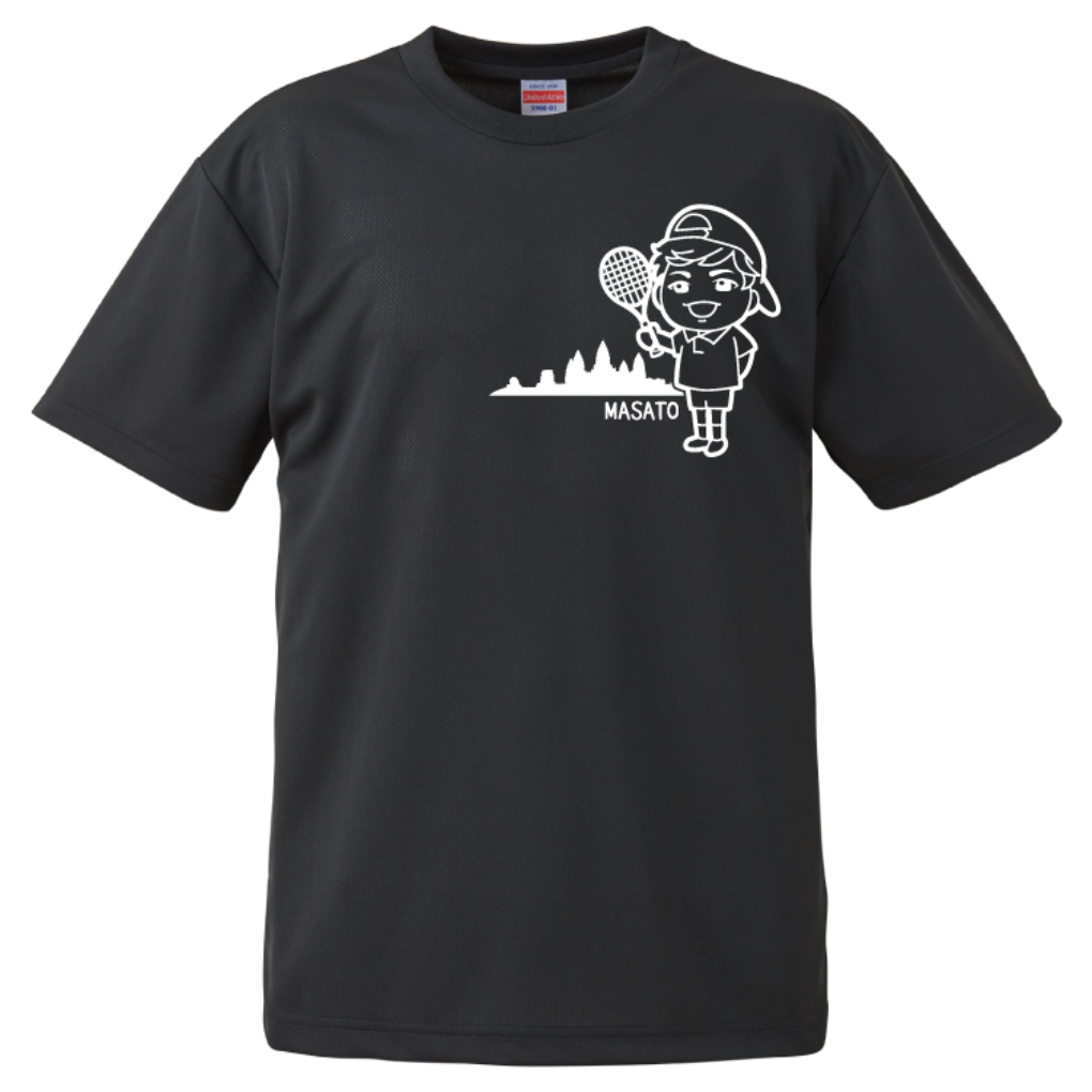 荻原雅斗選手 応援Tシャツ〔ソフトテニス〕5900masato_both_sides