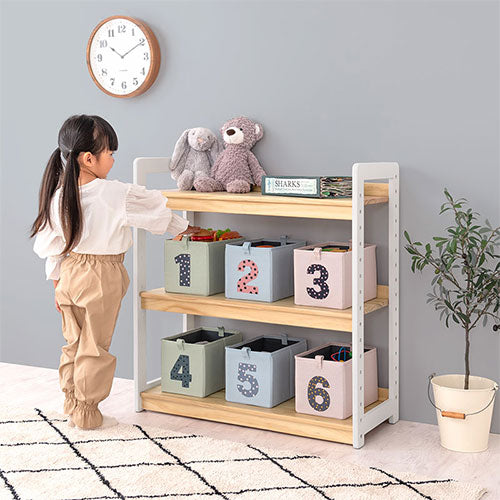 オープンラック キッズインテリア 子供部屋収納 おしゃれ ぼん家具
