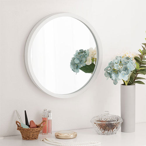 壁掛けラウンドミラー ミラー ドレッサー おしゃれ ぼん家具 LET300278
