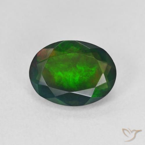 珍しい透明感 ウェロー産 ブラックオパール 無染色11.37ct W007 珍しい