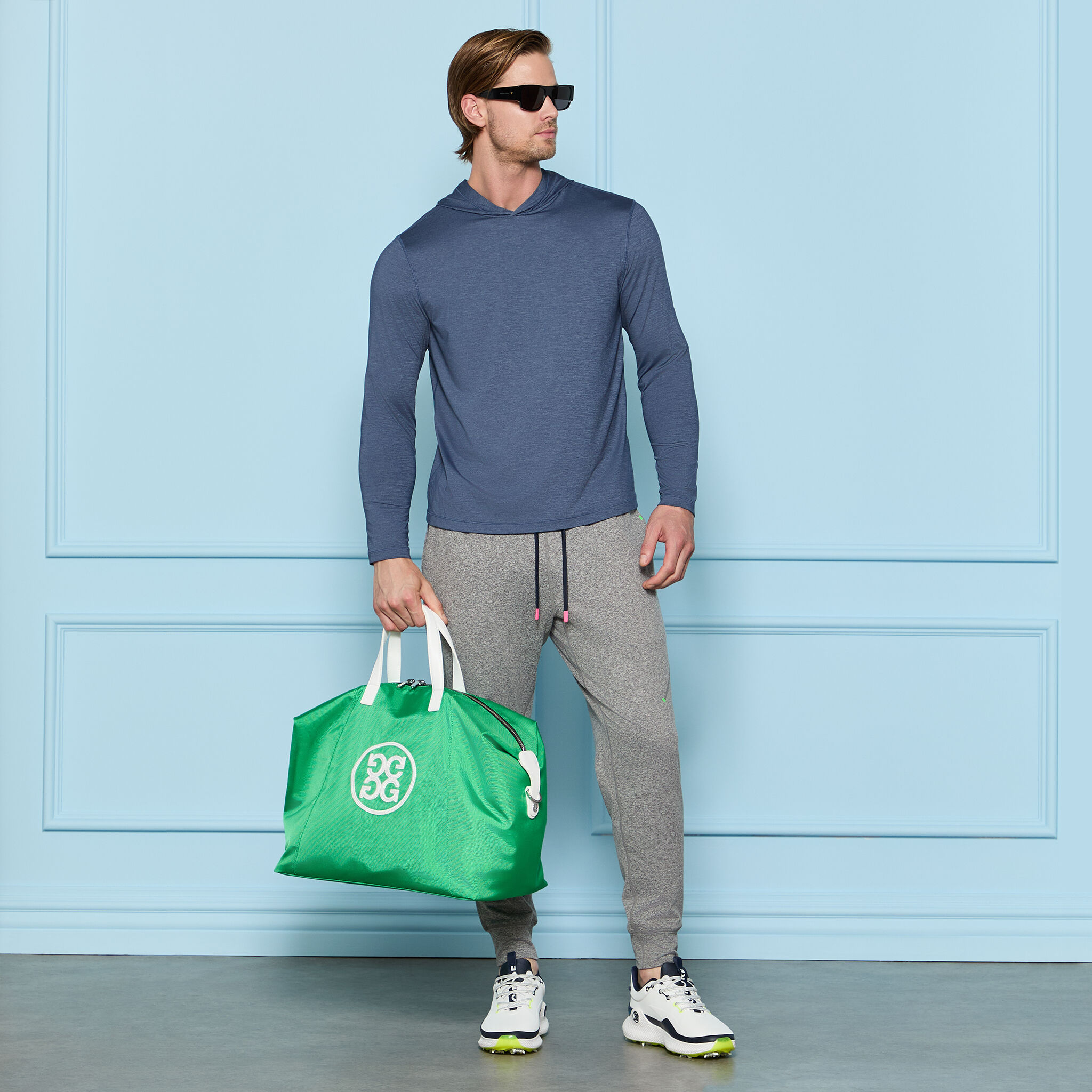 MÉLANGE ICE NYLON HOODIE |MEN'S PULLOVERS & QUARTER-ZIPS |G/FORE