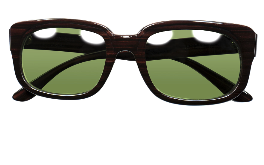 GIG LAMPS 1960s B&L RAYBAN BENGAL ROSEWOOD size52/20 with B&L #2