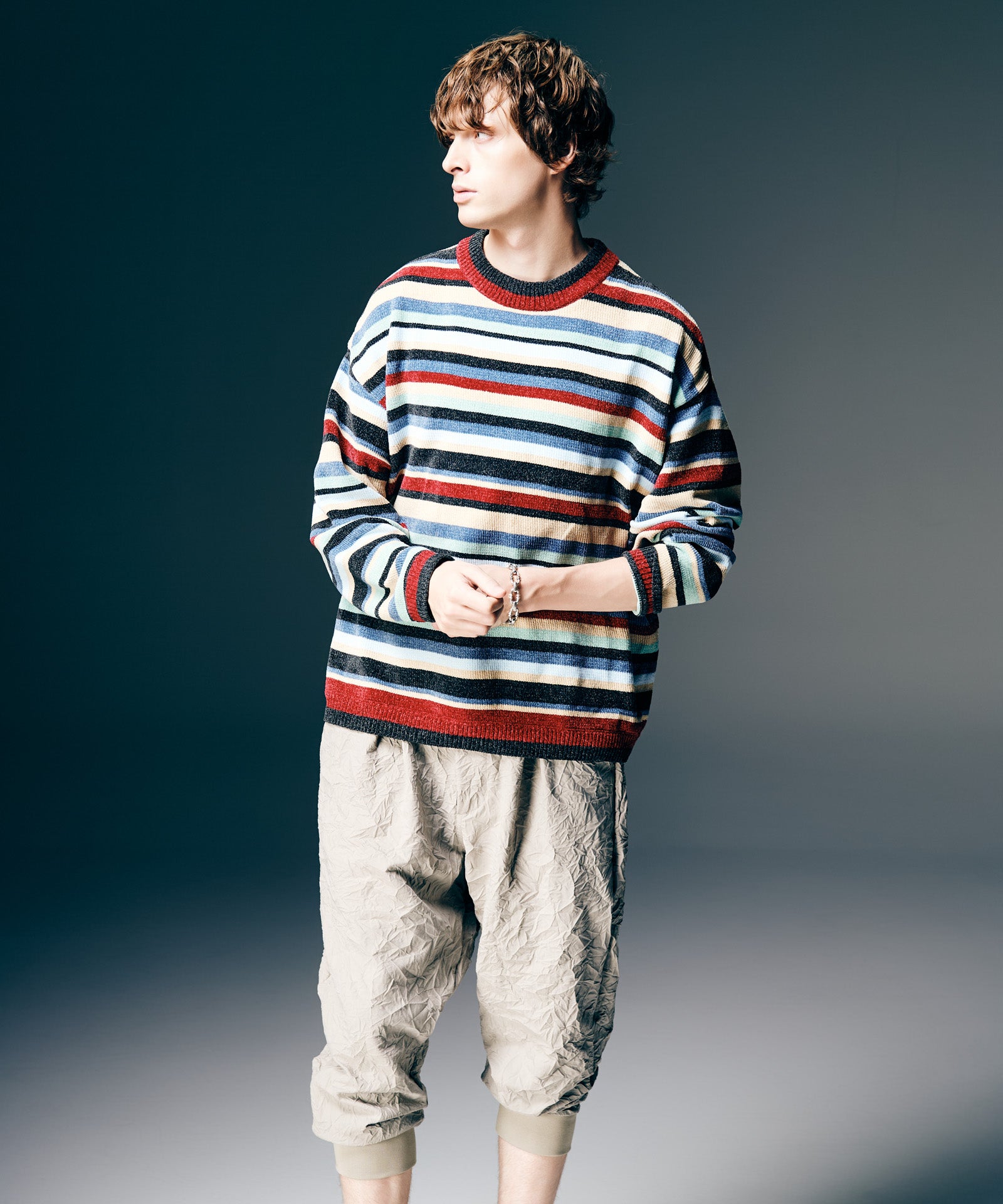 GB0126/KNT08 : Mid Century Border Knit / ミッドセンチュリー