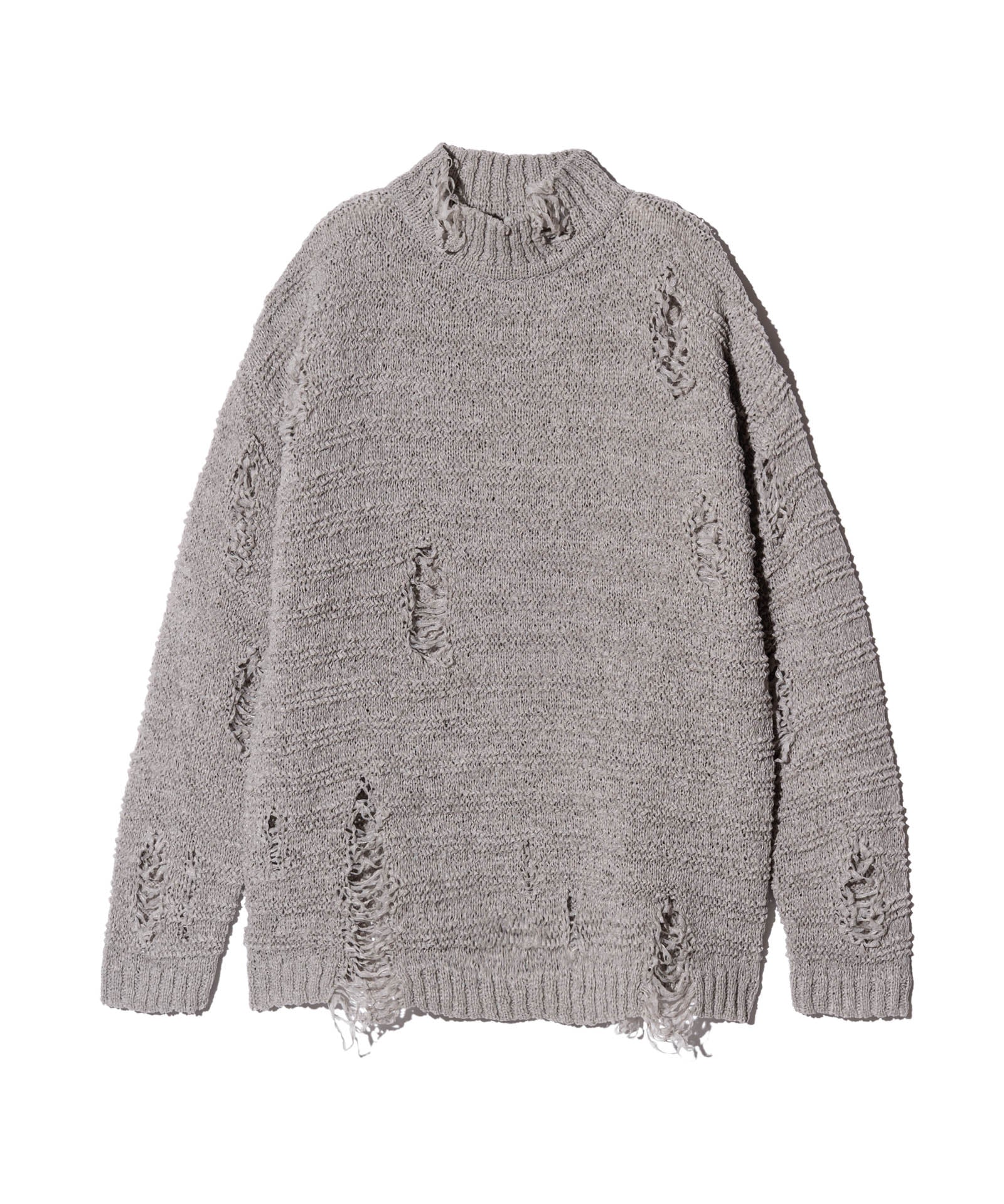GB0125/KNT06 : Crush Mock Neck Knit / クラッシュモックネックニット