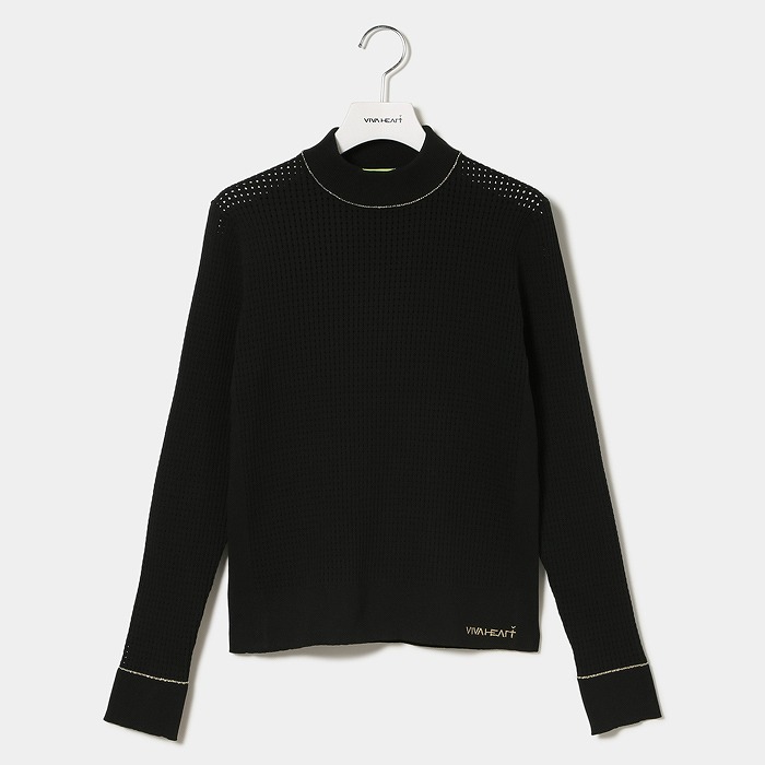 ビバハート VIVA HEART 新品 ボア中綿トレーナー レディス 黒 38