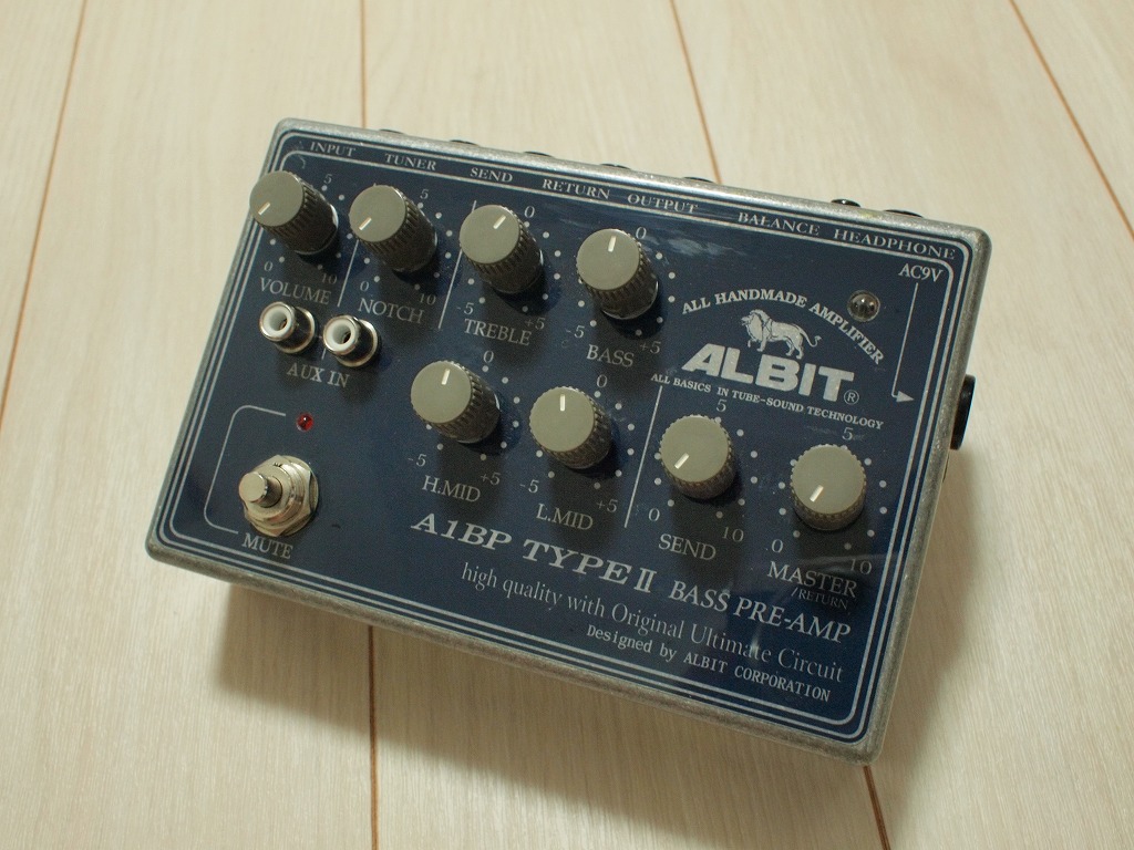 手堅いベースプリアンプ！ “Albit A1BP TYPEⅡ” (ベース機材