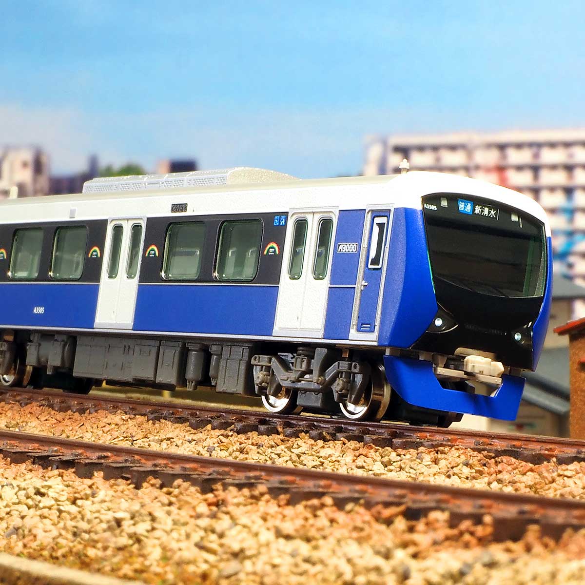 32051＞静岡鉄道A3000形（エレガントブルー）2両編成セット（動力付き