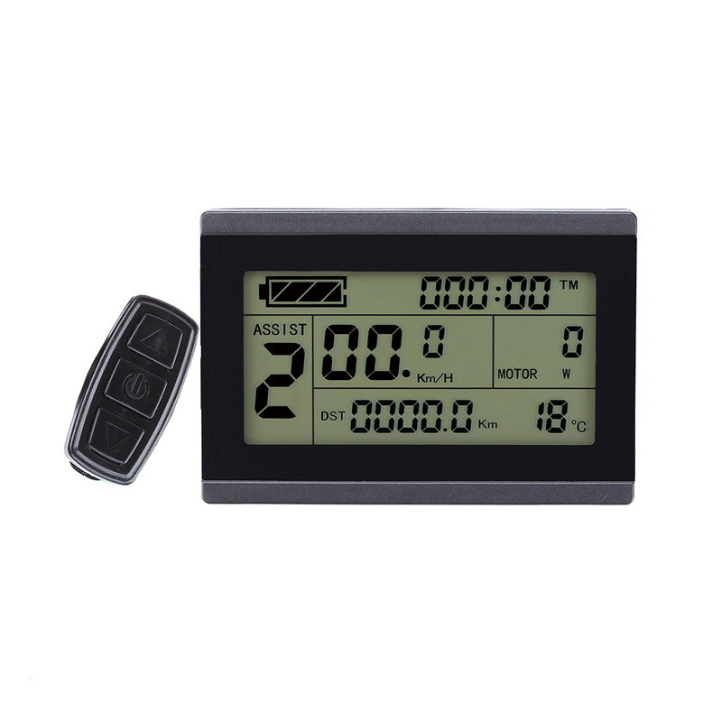 24v 36v 48v KT-LCD3 Digital LCD Display for Electric Bike - GREEN