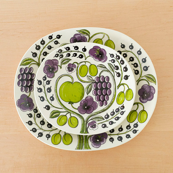 パラティッシ パープル オーバルプレート