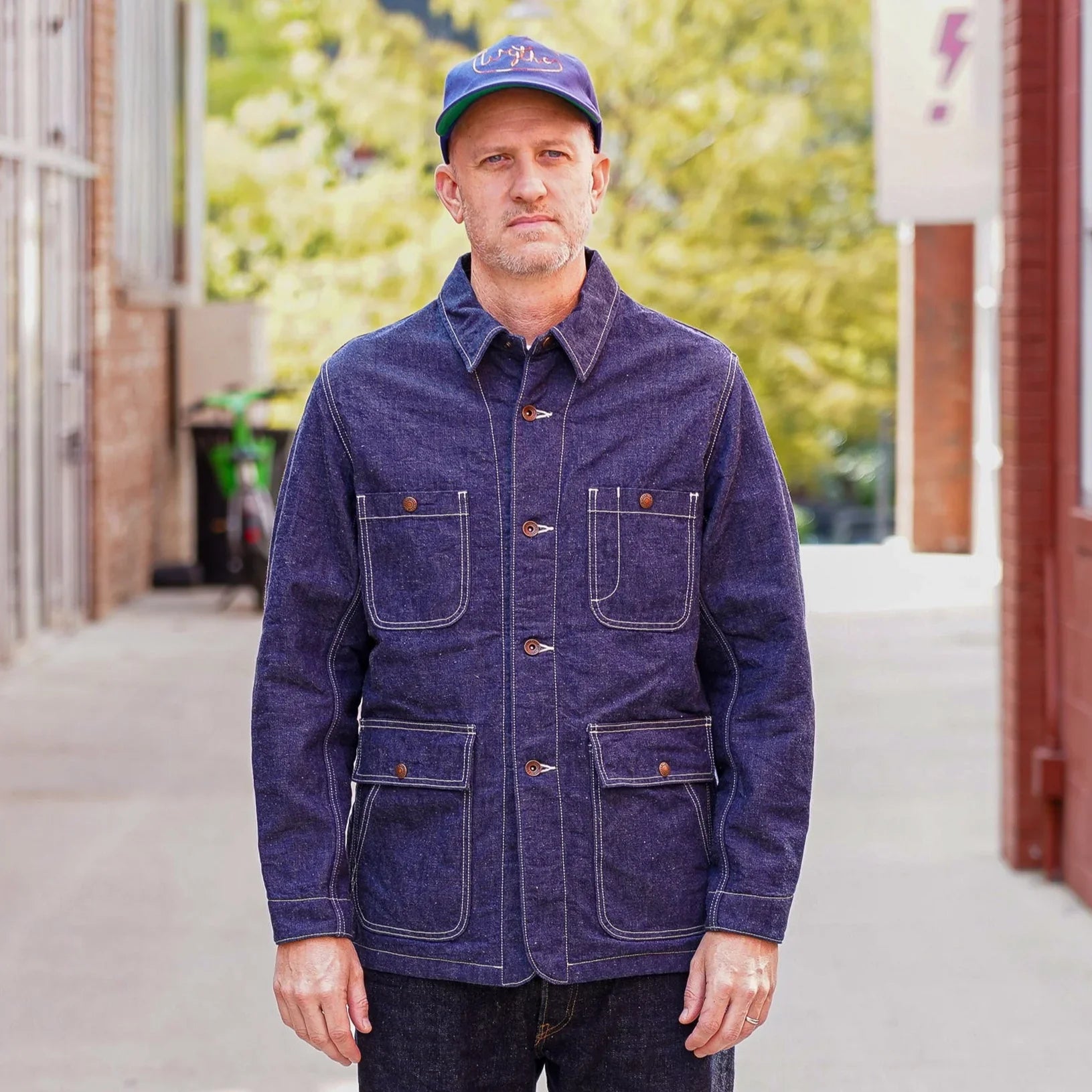 Iron Heart IHJ-149-IND 10oz Selvedge Denim Blanket Lined Chore