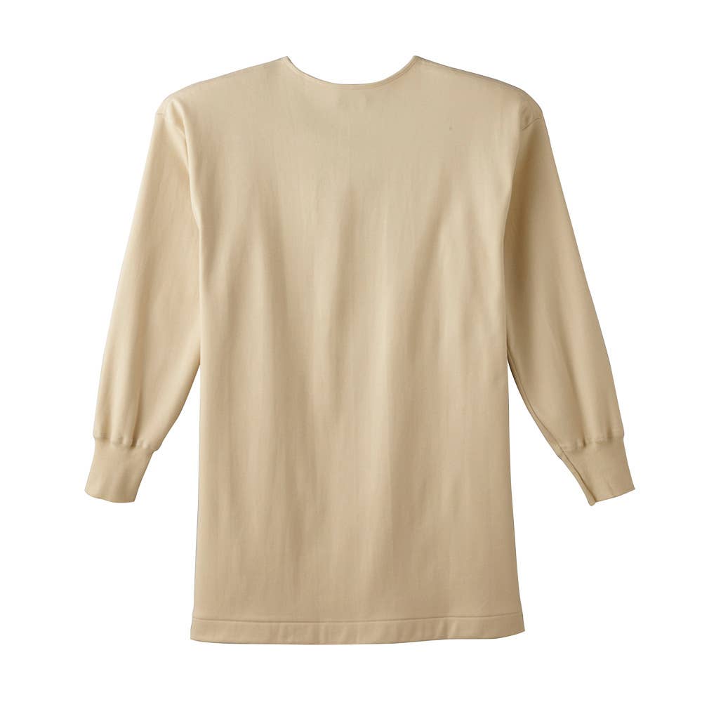 長袖前開きボタン付シャツ【SALE】 KQ2518A :メンズ トップス