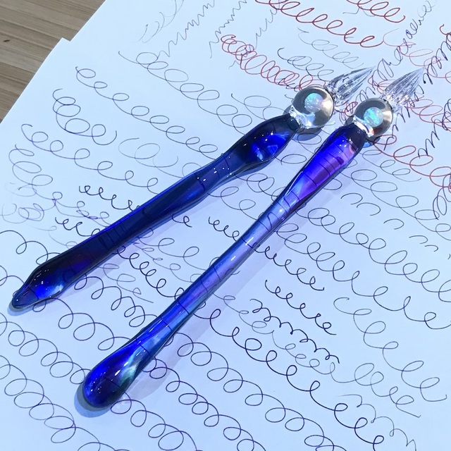 オパール入りのガラスペン | ぐり工房