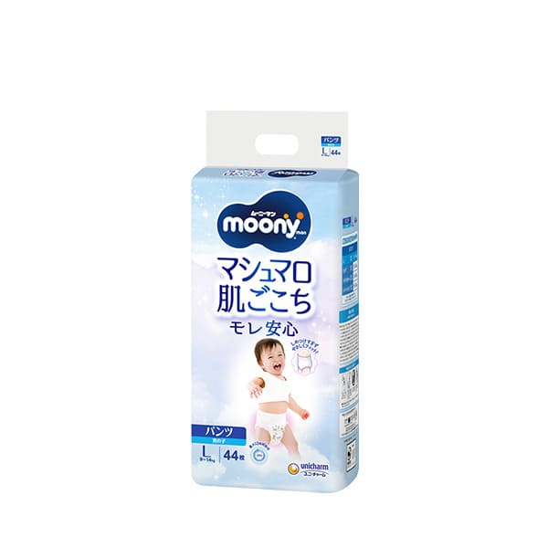 パンツ Lサイズ〕ムーニーマンマシュマロ肌ごこちモレ安心男の子L 44