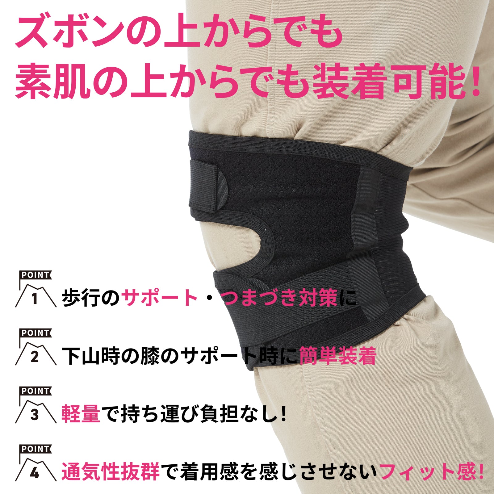 膝山保護太郎 ひざ用サポーター 1個入 左右兼用 日本製 #WK-800 – D&M