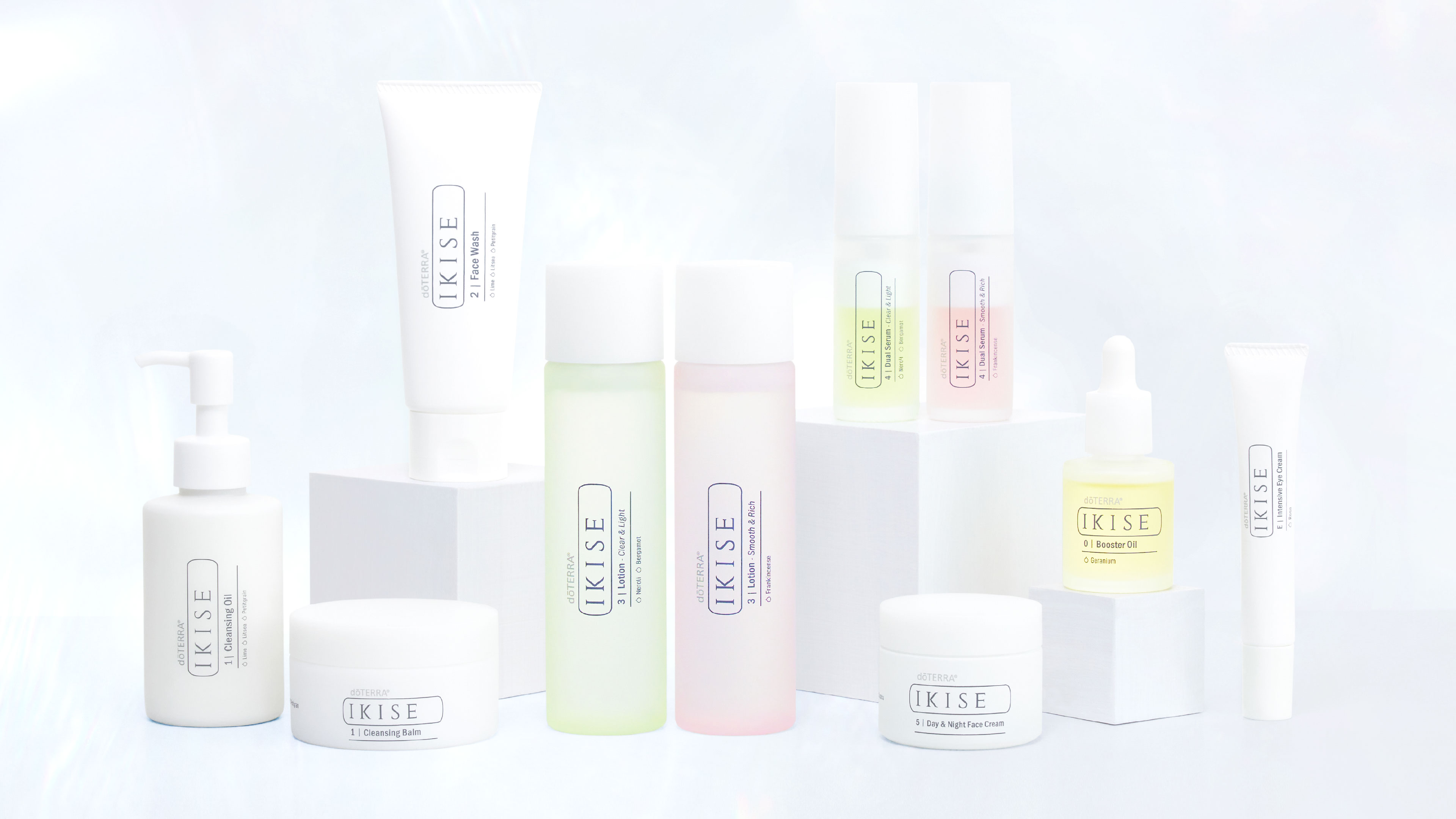 doTERRA ドテラ 【IKISE イキセ】基礎化粧品セット(クリア&ライト) 粋