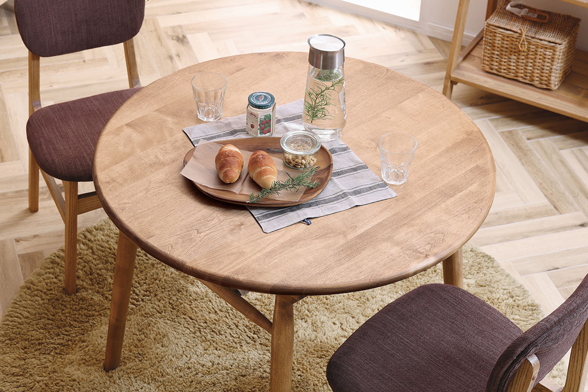 アーコール円形木製ダイニングテーブル アーコール（ERCOL)の