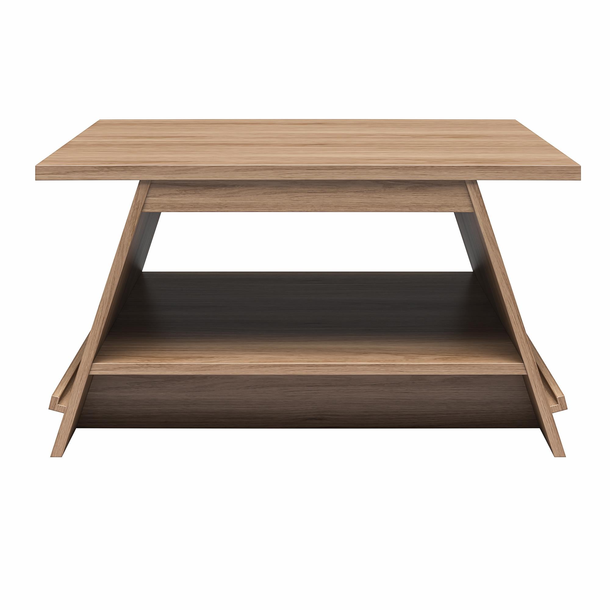 Ameriwood Home Danton A-Frame Coffee Table with Magazine Perch