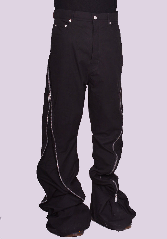 RICK OWENS BOLAN BANANA TROUSERS BLACK SS24 | DOSHABURI Online Shop