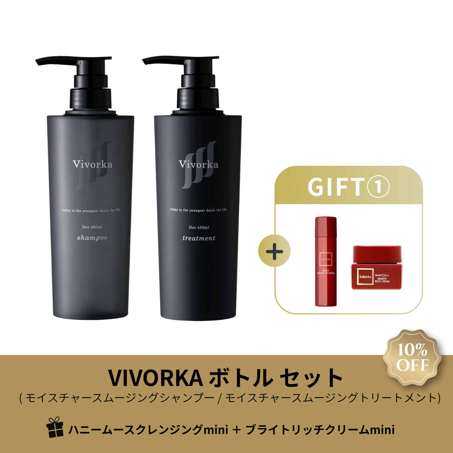 レカルカ VIVORKA シャンプー&トリートメントボトル セット / DOCTOR