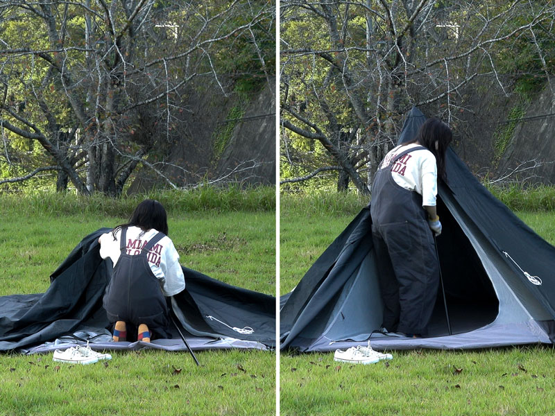 ワンポールテントM（タン） T5-47-TN - DOD（ディーオーディー）【公式