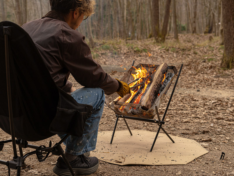 DOD アウトドアチェア スゴイッス ブラック 焚き火イス コットン DOD