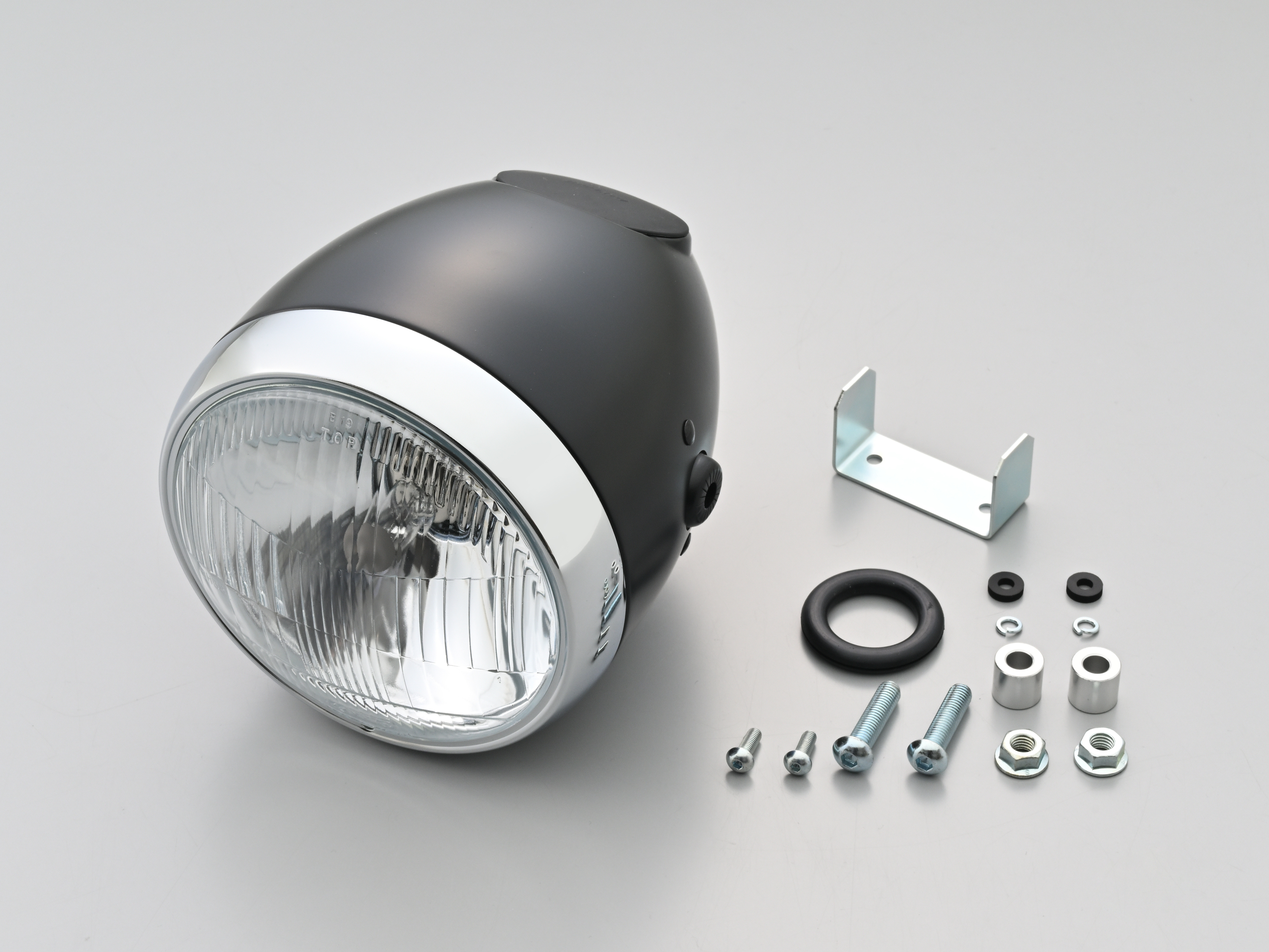 ビンテージスモールヘッドライト ブラック（外径Φ157×レンズ径Φ134