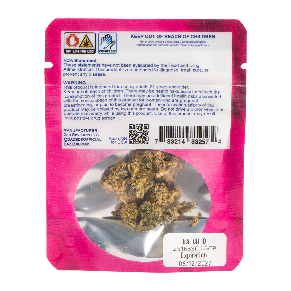 THCP Flower - Strawberry Cough [1G/4G]