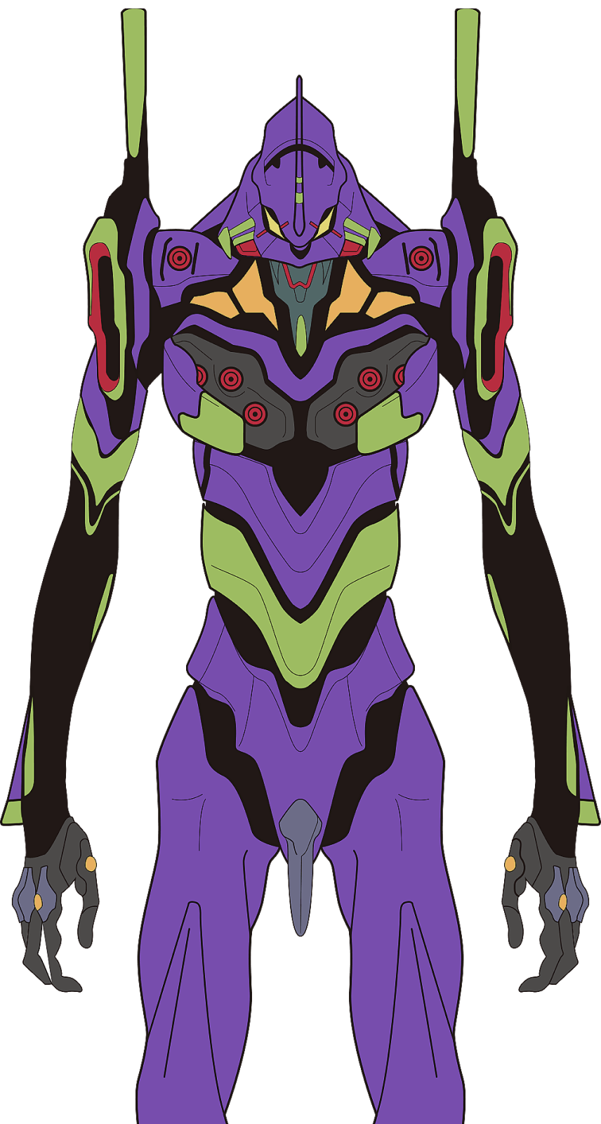 エヴァンゲリオンの初号機を連想させるデザインの骨盤ベルト【 A.T.