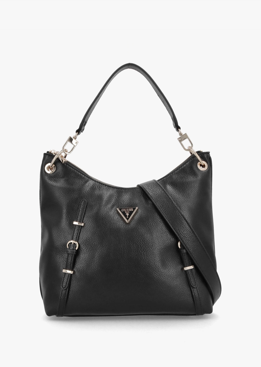 GUESS Large Levia Black Hobo Bag