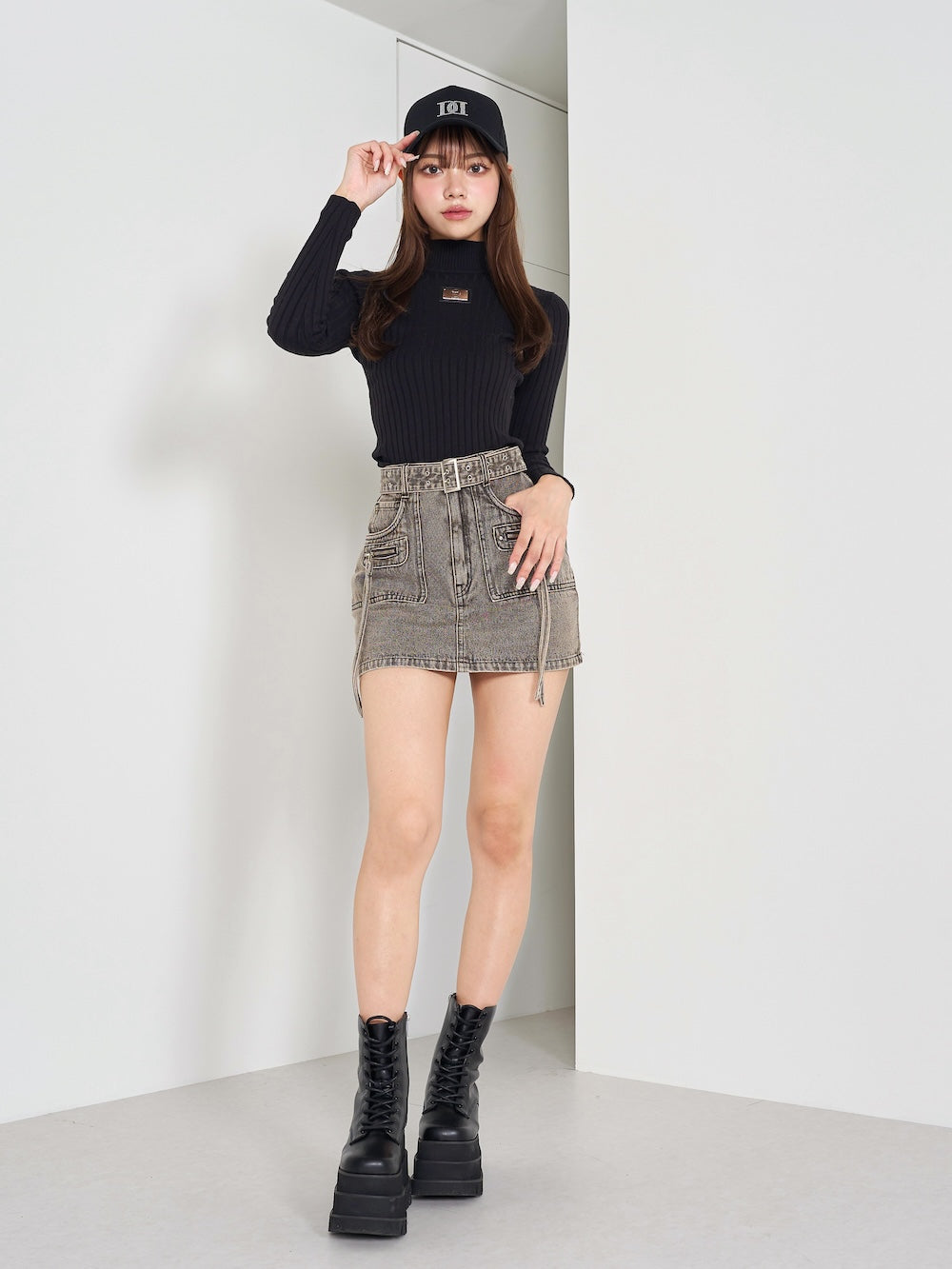 デザインケミカルミニスカート – Darich (ダーリッチ)