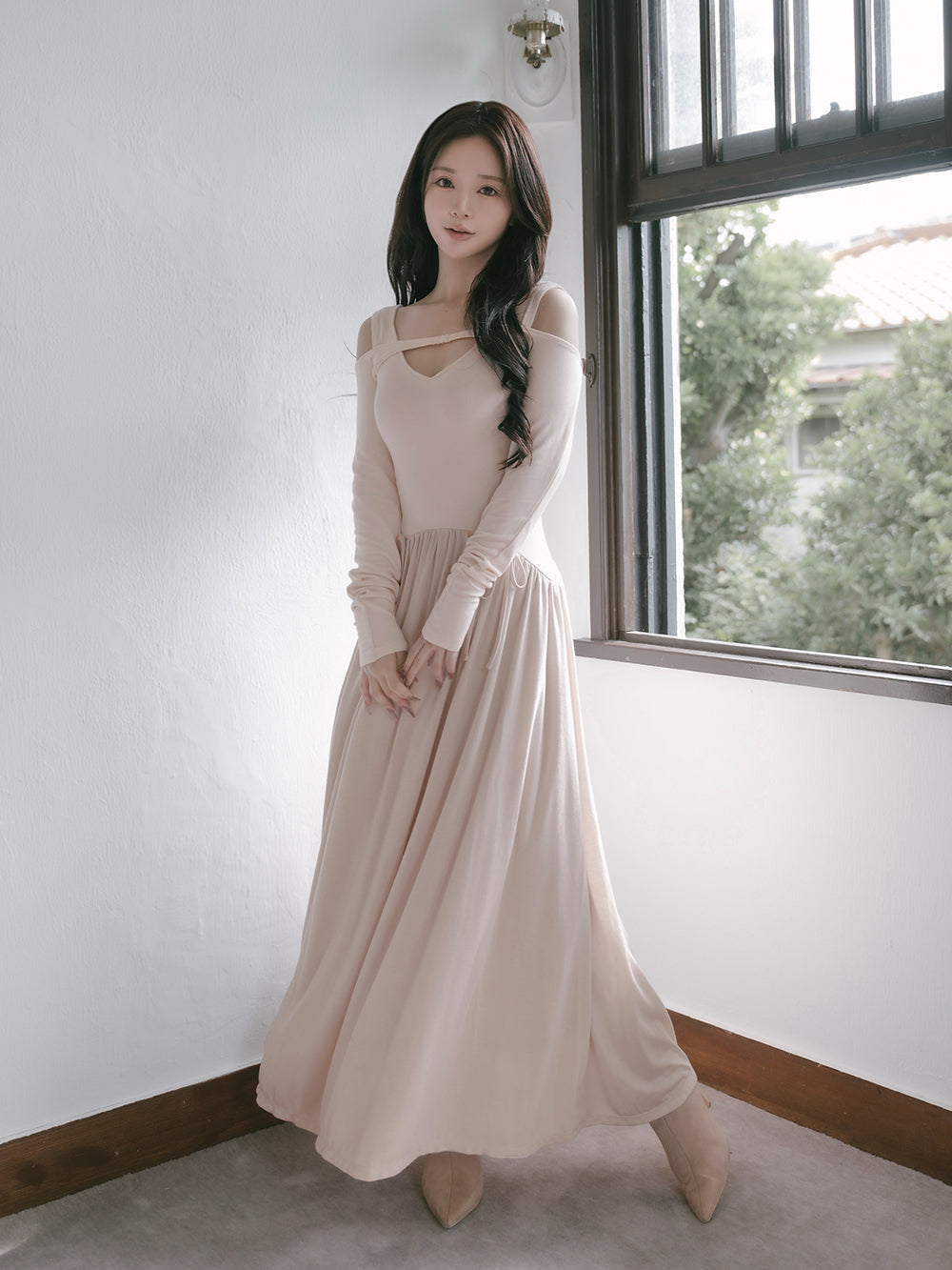 エッジデザインカットロングワンピース – Darich (ダーリッチ)