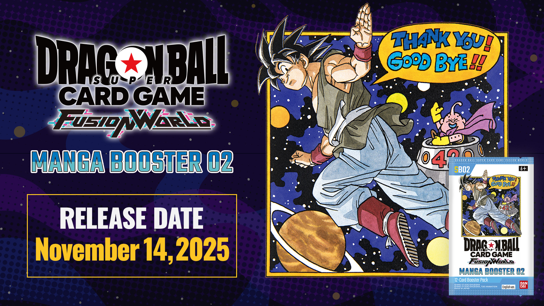 MANGA BOOSTER 02 [SB02] | Dragon Ball Super Card Game Fusion World