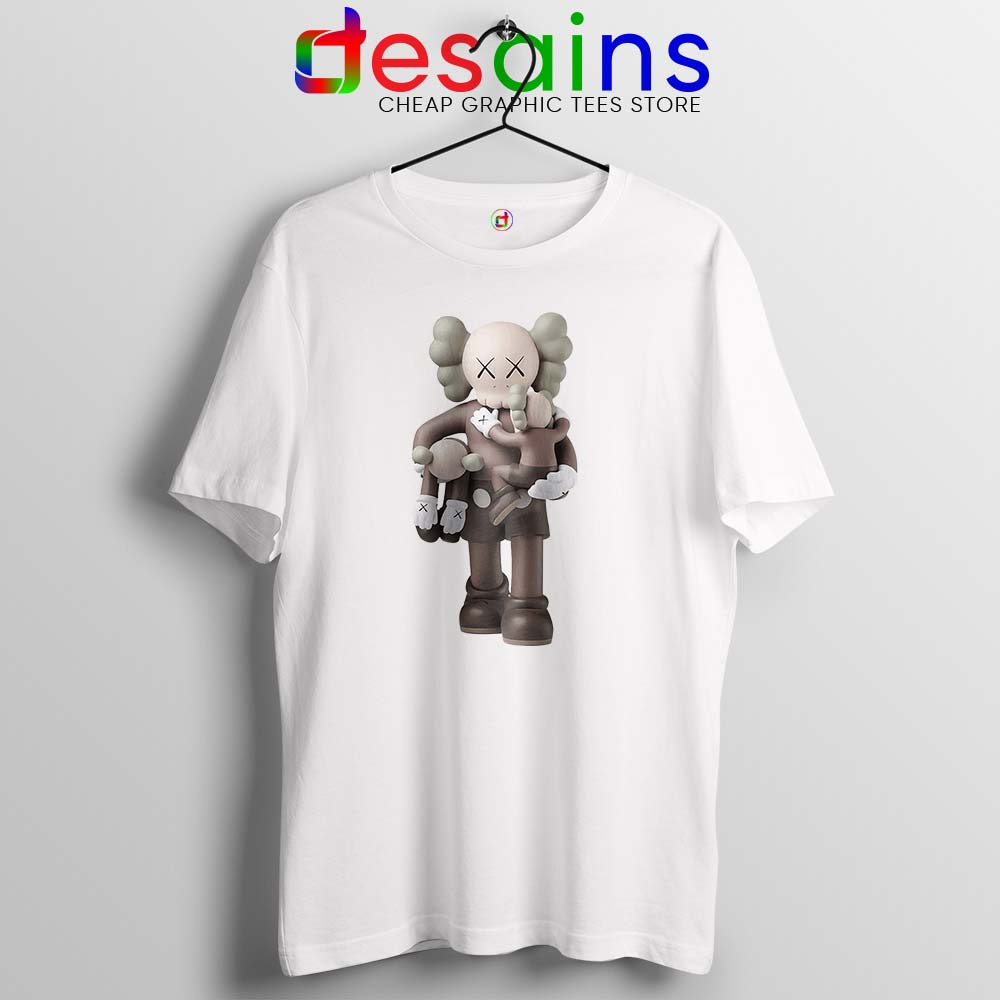 KAWS Carries Two Smaller Tshirt KAWS Clean Slate Tee Shirts S-3XL