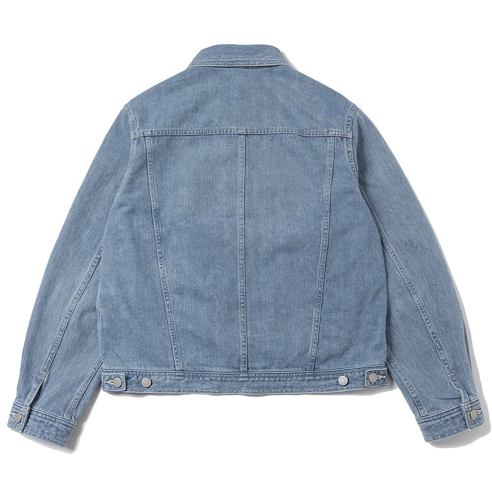 AURALEE) SELVEDGE FADED LIGHT DENIM BLOUSON (A24SB01DE) | AURALEE
