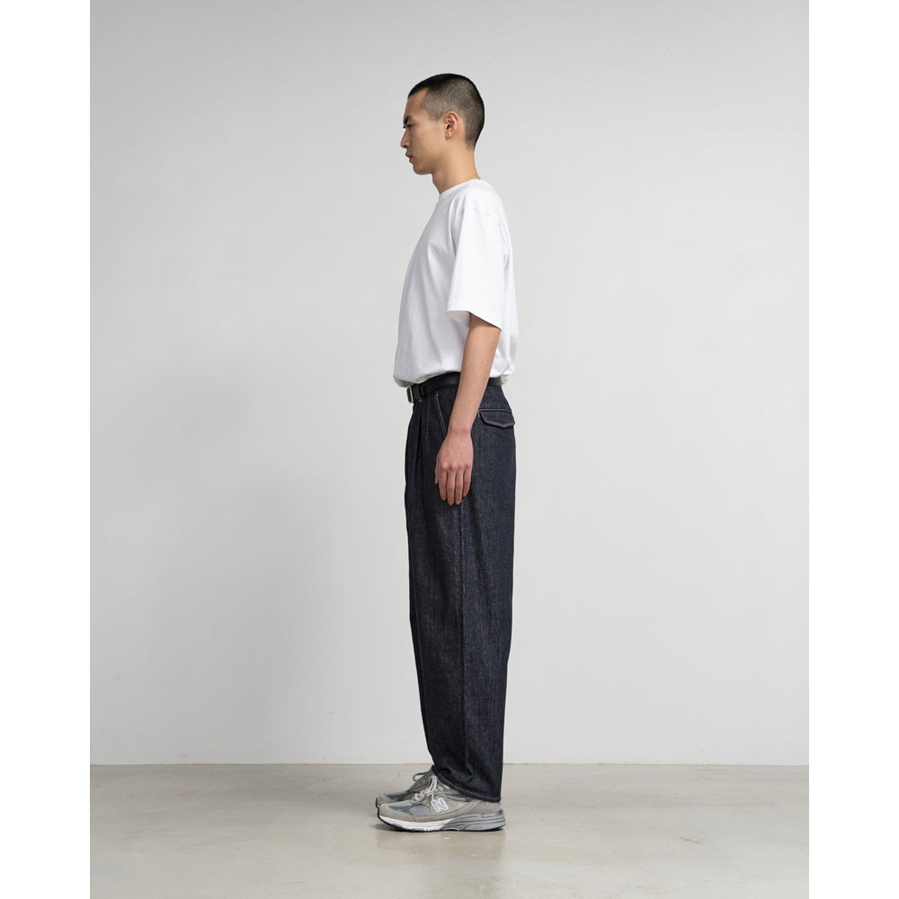 Graphpaper) Colorfast Denim Two Tuck Tapered Pants 24SS (GU241