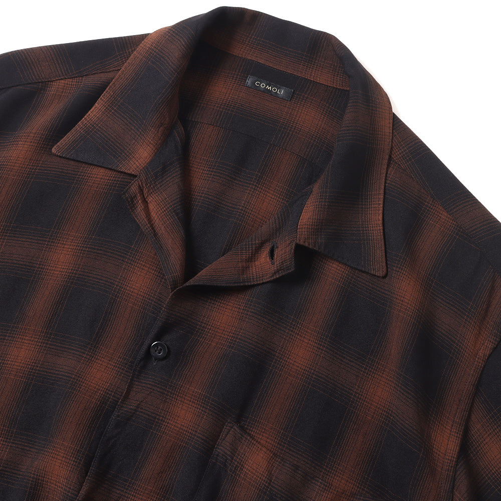 COMOLI) レーヨンオープンカラーシャツ (Z01-02005) | COMOLI / シャツ